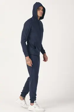 ست لباس راحتی کلاهدار کامل زیپدار برند KREPP کد 1650538089