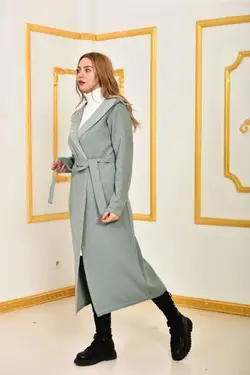 بافتنی کلاهدار بلند زنانه برند Suatuslu کد 1650533078