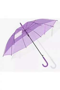 چتر شفاف بنفش برند BRK Home کد 1650721844