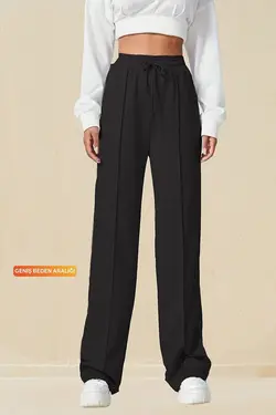 شلوار راحتی پاچه گشاد با مشکی زنانه برند Berika Butik کد 1650698587