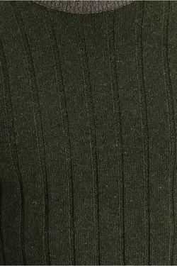 پلیور بافتنی اسلیم فیت طرح‎دار پشمی یقه گرد وسط یشمی مردانه برند Kiğılı کد 1650840313