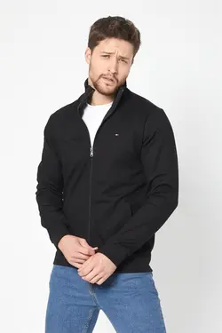 بافتنی جلو آستین بلند زیپدار مشکی مردانه برند COMEOR کد 1650840668