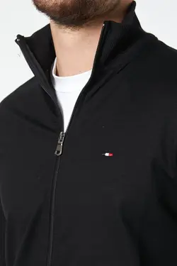 بافتنی جلو آستین بلند زیپدار مشکی مردانه برند COMEOR کد 1650840668