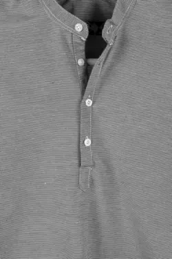 پیراهن آستین بلند نیمه یقه دیپلمات طوسی چهارخونه مردانه برند VEAVEN کد 1650839111