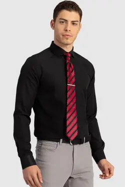 پیراهن ساده برش اسلیم فیت مردانه قالب تنگ برند Tudors کد 1650839184