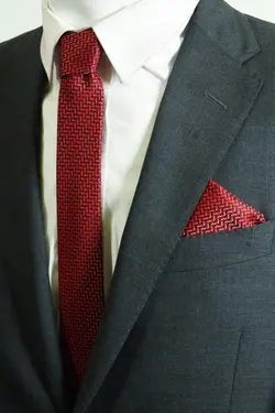 کراوات ست دستمال طرح‎دار قرمز 5.5cm برند Kravatistan کد 1650830467