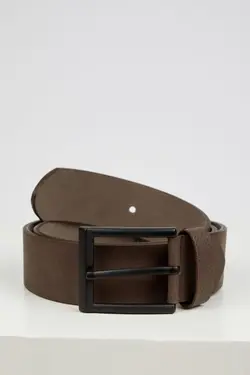 کمر سگک جین مستطیلی چرم مصنوعی مردانه برند Defacto کد 1650827710