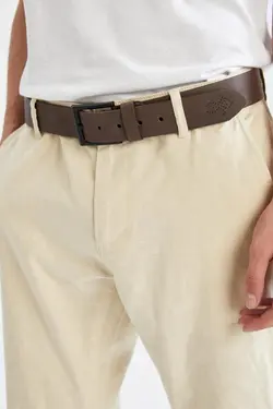 کمر سگک جین مستطیلی چرم مصنوعی مردانه برند Defacto کد 1650827710