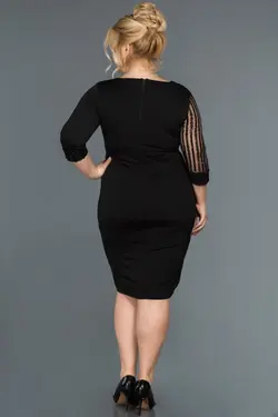 لباس مجلسی سایز بزرگ پولک دوز پولکی کوتاه مشکی زنانه برند Abiyefon کد 1650818710