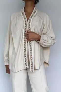 کت کیمونو طرح‎دار گلدوزی شده برند Maya Butik کد 1650815229