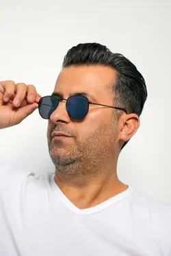 عینک 04پنج ضلعی مشکی میلی لیتر برند Modalucci کد 1650758166