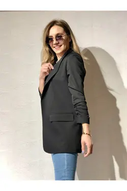 کت آستر‎دار چیندار آستین مشکی برند Gözde Tasarım Butik کد 1650953167