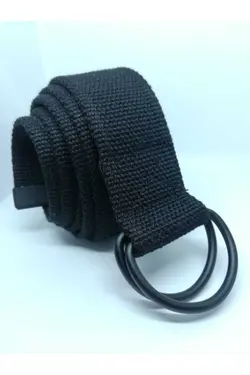 سگک اسپرت کمربند دار پارچه مشکی برند ETHLEATHER کد 1651106767