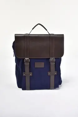 کوله پشتی کمربند مردانه قسمته لپ تاپ کمربند‎دار سرمه ای برند Icone کد 1651089967