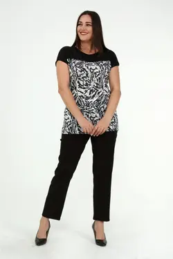 نیمه طرح پلنگی پولک دوز برند Javelin Collection کد 1651050966