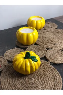 ست معطر 3تکه کدو تنبل زرد برند bifra کد 1651014486