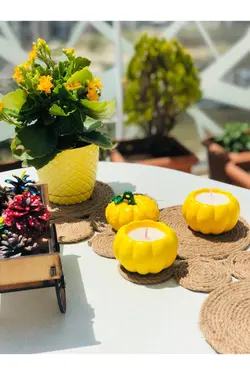 ست معطر 3تکه کدو تنبل زرد برند bifra کد 1651014486