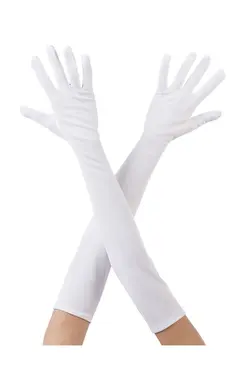 دستکش پارچه بلند رنگ سفید 40cm برند Samur کد 1651007069