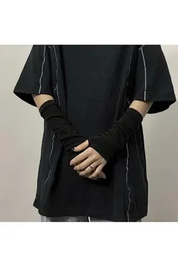 ساده انگشت نصفه دوتایی مشکی برند Touz Moda کد 1651006782