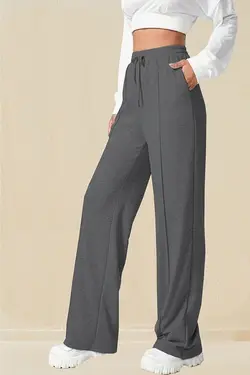 شلوار راحتی پاچه گشاد دودی با زنانه برند Berika Butik کد 1651224908