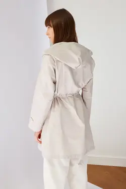 کت کلاهدار پوشیده سنگی برند TRENDYOL MODEST کد 1651212547