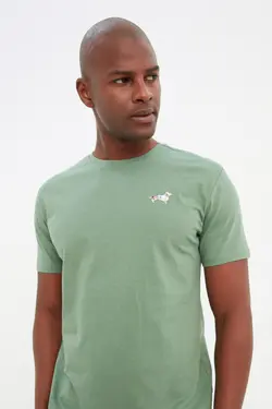 لباس راحتی بافتنی چاپی سبز برند TRENDYOL MAN کد 1651173367