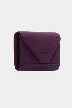 کیف پول کاغذی محفظه ای سکه 3639100% اصل بنفش جا کارتی چرم برند Grande کد 1651324446