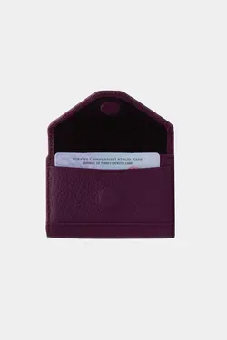 کیف پول کاغذی محفظه ای سکه 3639100% اصل بنفش جا کارتی چرم برند Grande کد 1651324446
