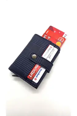 کیف پول اتوماتیک شطرنجی جا کارتی برند MKM کد 1651323098