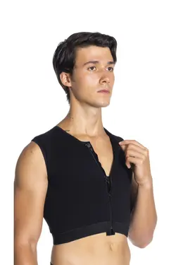 کرست کوتاه مشکی مردانه برند LİPOTEKS کد 1651478728