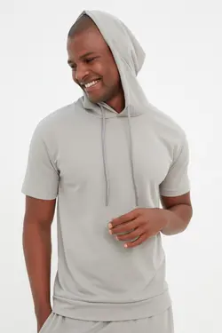 ست لباس راحتی متناسب طوسی مردانه برند TRENDYOL MAN کد 1651462146