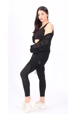 بافتنی مشکی زنانه برند Nazende Stil کد 1651427046