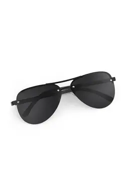 عینک پلاریزه قطره ای بدون چهارچوب رنگ مشکی مردانه برند polo air کد 1651410367