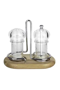 ست نمکدان استند‎دار آکریلیک چوب فلفل ریز 11cm برند ultraform کد 1651409046