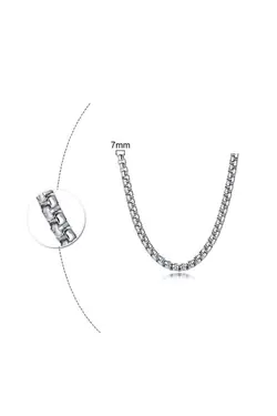 زنجیردار بافتنی فولادی مدل طوسی مردانه وارداتی برند Bluem کد 1651391168