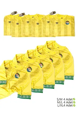 لباس فرم ست فوتبال 12عدد توپی زرد برند YALOVA AMBALAJ کد 1651374427