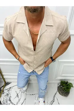 پیراهن کتان تابستانی مردانه برند HAWKKİNG کد 1651371666