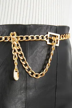 کمربند زنجیردار رنگ طلایی زنانه برند Cool &amp; Sexy کد 1651618446