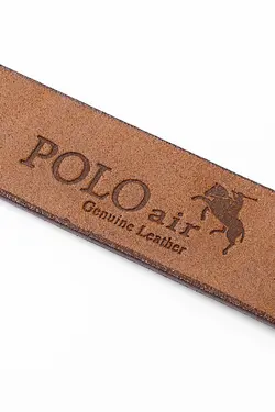 کمربند چرم شتری مردانه 100% اصل برند polo air کد 1651600418