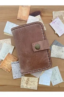 1.0 مدل کیف پول. مردانه چرم واقعی جا کارتی 100% اصل دست ساز برند TUNA TAKI &amp; AKSESUAR کد 1651563696