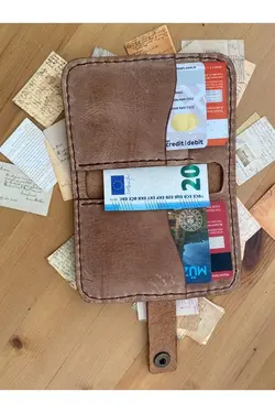 1.0 مدل کیف پول. مردانه چرم واقعی جا کارتی 100% اصل دست ساز برند TUNA TAKI &amp; AKSESUAR کد 1651563696