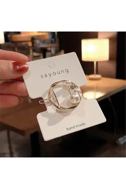 سنجاق گرد سر/مو مروارید دوزی شده مدل طلایی زنانه برند So Much Accesories کد 1651557127