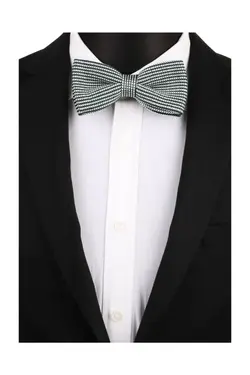 پاپیون بافتنی نقاط سفید سبز برند La Pescara کد 1651711328