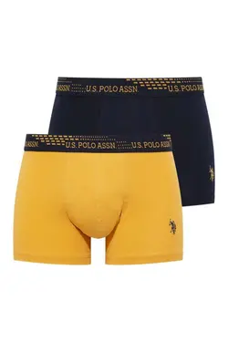 لباس زیر 2‎تکه سرمه ای زرد مردانه برند US Polo Assn کد 1651702988