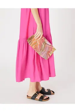 کیف مجلسی چند براق پولک دوز روز برند Accessorize کد 1651680911