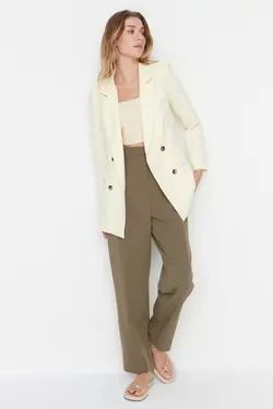 کت دکمه‎دار زرد برند TRENDYOLMİLLA کد 1651966627