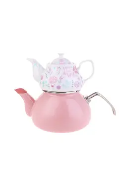 ست کتری قوری چینی لعابی برند Karaca کد 1651935668