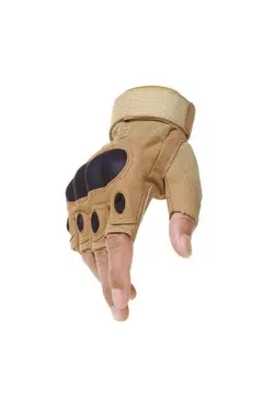 دست کش ارتشی استخوانی انگشت نصفه خاکی رنگ برند SABAYS کد 1651809847