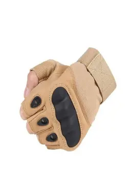 دست کش ارتشی استخوانی انگشت نصفه خاکی رنگ برند SABAYS کد 1651809847