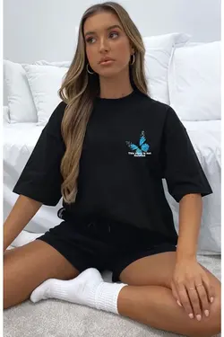 ست شلوارک اسپرت طراحی پروانه برند trendypassion کد 1651814710